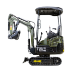 TYPHON TERROR XIII PRO STORM Mini Excavator – 1.3 Ton Trench Digger with Canopy, Hydraulic Thumb Clip, 22.1hp Honda Engine USA
