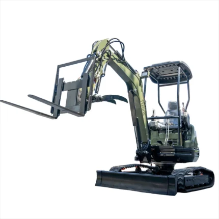Pallet Fork Attachment for 2.5-3 ton Mini Excavator Adjustable Stabilizer Bar USA